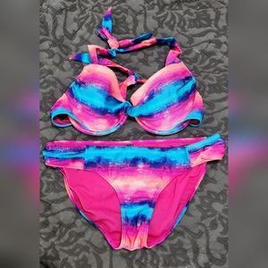 Womens two-piece Swimsuit Ambrielle Multicolor size 36D Top and 12 bottoms